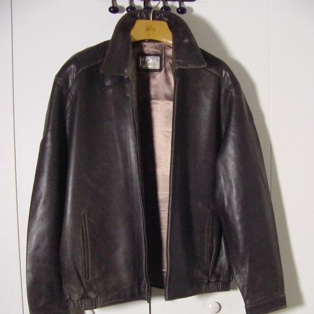 Vtg Reilly Olmes Collection Distress Brown Leather Jacket Sz Xl